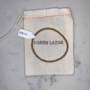 Karen Lazar 3MM Yellow Gold Bracelet (Size 6.5)